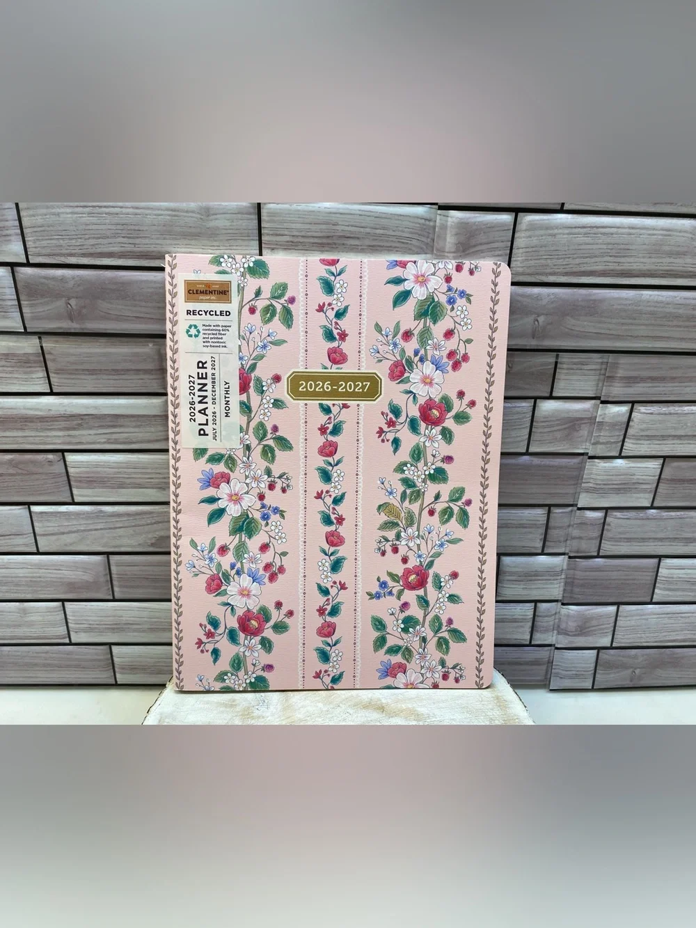 Clementine Paper inc. ❤️2027 17-month Large Size Planner Pink/Florals NWT